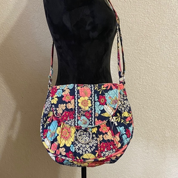 Vera Bradley Floral Patchwork Shoulder Bag - Picture 1 of 11